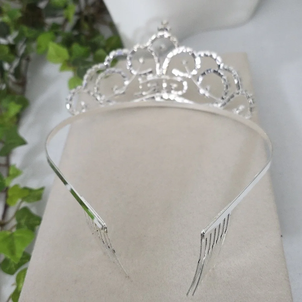 Silver Clear Rhinestone 